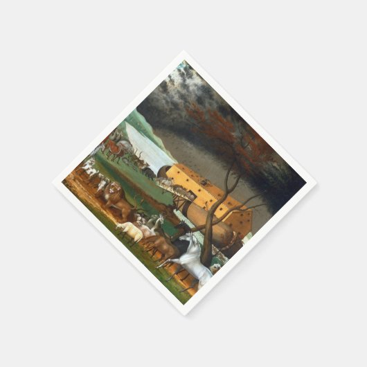 Edward Hicks Noahs Arche Serviette (Ecke)