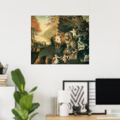 Edward Hicks Peaceable Kingdom Poster (Heimbüro)