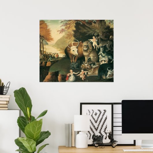 Edward Hicks Peaceable Kingdom Poster (Heimbüro)