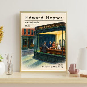 Edward Hopper Druck Nighthawks Poster