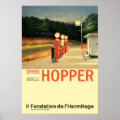 Edward Hopper Gas Minimalistische Ausstellung Kuns Poster (Vorne)