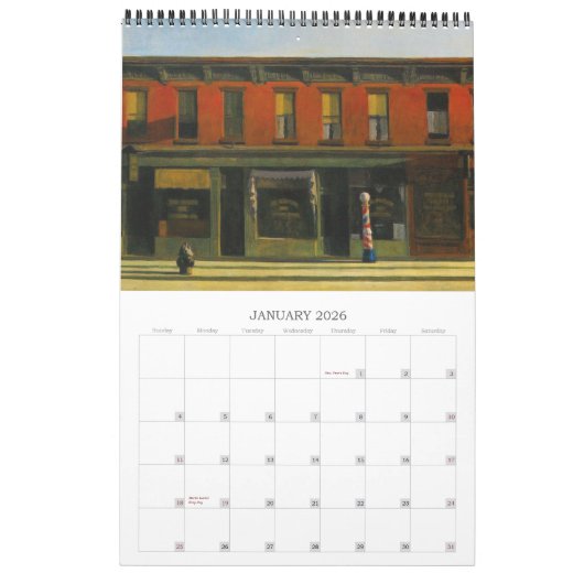 Edward Hopper Gemälde 2026 Mauerkalender Kalender (Jan 2026)