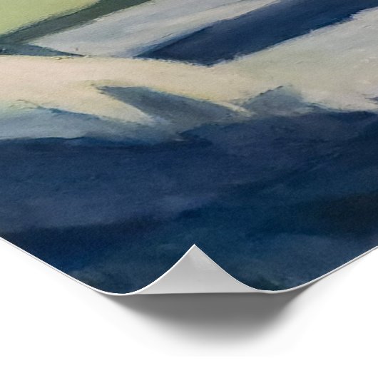 Edward Hopper Girl Wall Art Design Poster (Ecke)