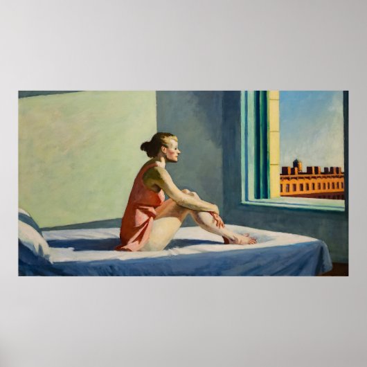 Edward Hopper Girl Wall Art Design Poster (Vorne)