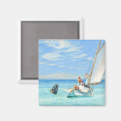 Edward Hopper Ground Swell 1939 Magnet (Vorderseite/Rückseite)