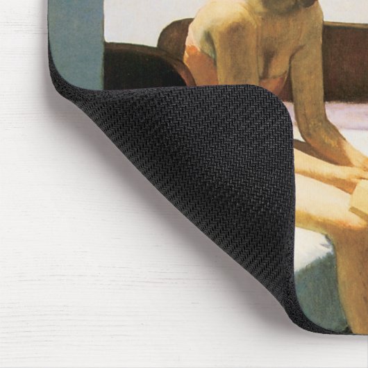 Edward Hopper-Hotelzimmer Mousepad (Ecke)