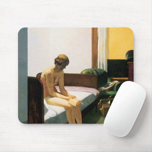 Edward Hopper-Hotelzimmer Mousepad (Mit Mouse)