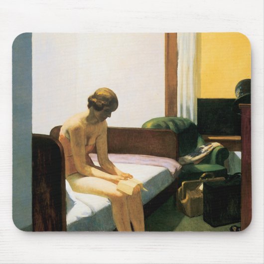 Edward Hopper-Hotelzimmer Mousepad (Vorne)