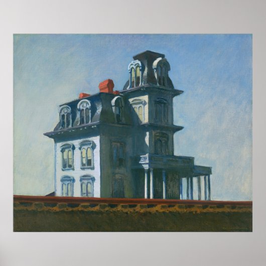 Edward Hopper House von der Eisenbahn Poster (Vorne)