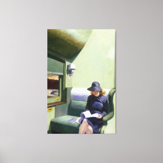 Edward Hopper - Kompartiment C Leinwanddruck (Vorderseite)