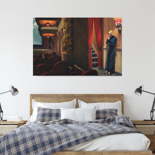 Edward Hopper - New York Movie Leinwanddruck (Insitu (Schlafzimmer))