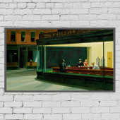 Edward Hopper Nighthawawake Art Paint Poster