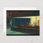Edward Hopper - Nighthawks Postkarte (Vorne/Hinten)