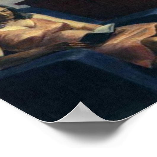 Edward Hopper Wall Decoder Print Poster (Ecke)