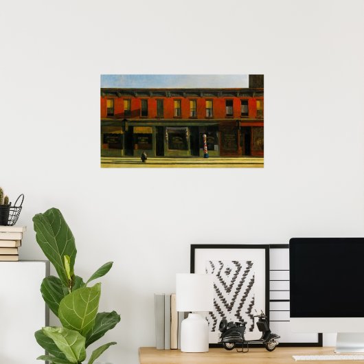 Edward Hopper Wall Decoder Print Poster (Heimbüro)