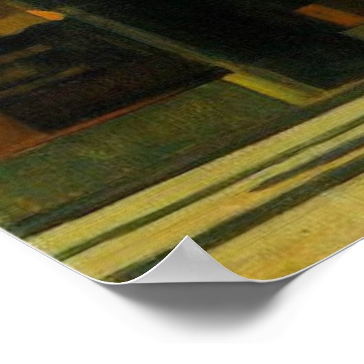Edward Hopper Wall Decoder Print Poster (Ecke)