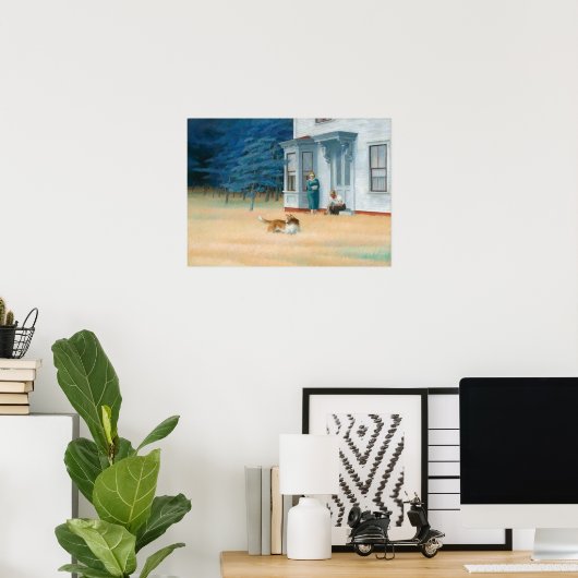 Edward Hopper Wall Decoder Print Poster (Heimbüro)