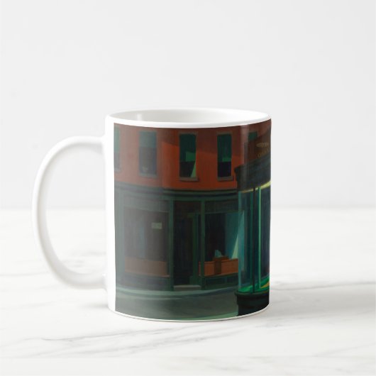 Edward Hoppers "Nighthawks" Kaffeetasse (Links)