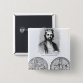 Edward II gezeichnet vom Grab Button (Vorne & Hinten)