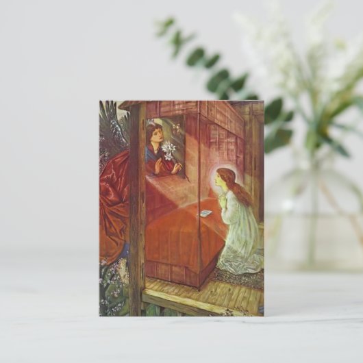 Edward Jones: Die Ankündigung. Die Blume Gottes Postkarte (Stehend Vorderseite)