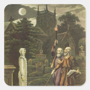 Edward Kelly Quadratischer Aufkleber