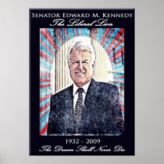 Edward Kennedy-Gedenkposter Poster