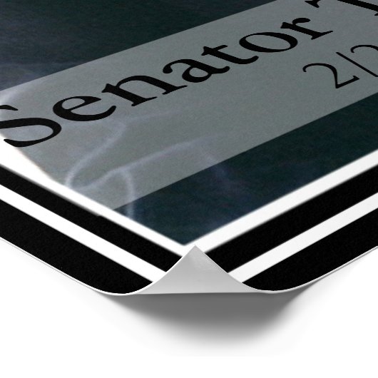 Edward Kennedy-Gedenkposter Poster (Ecke)