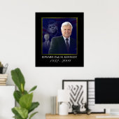 Edward Kennedy mit Jack und Bobby Poster (Heimbüro)