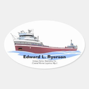 Edward L. Ryerson CML, Frachter der Großen Seen Ovaler Aufkleber