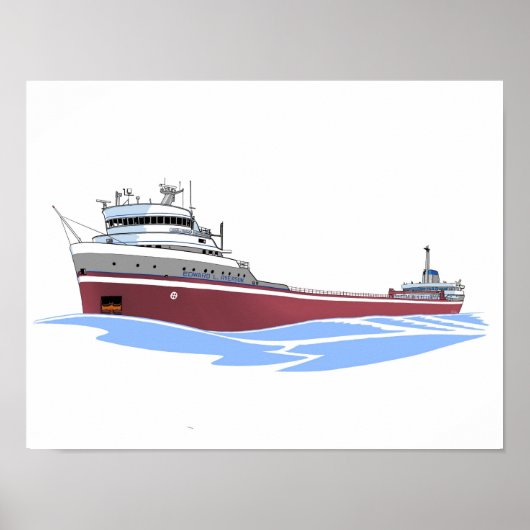 Edward L. Ryerson CML, Frachter der Großen Seen Poster (Vorne)