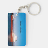 Edward L. Ryerson rechteckige Acrylschlüsselkette Schlüsselanhänger (Rückseite)