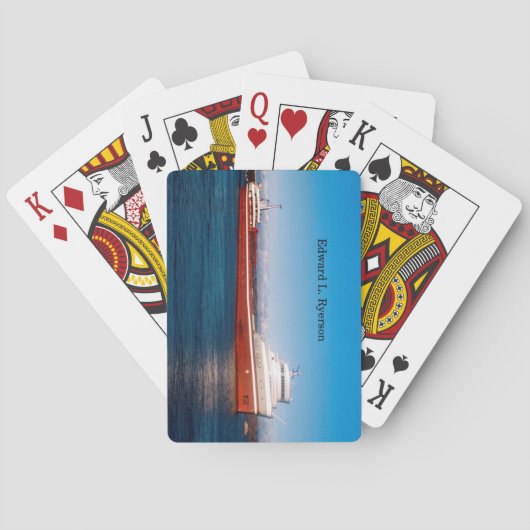 Edward L. Ryerson spielt Karten Spielkarten (Rückseite)