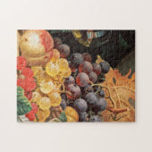 Edward Ladell - ein Korb aus Trauben, Himbeeren Puzzle (Horizontal)