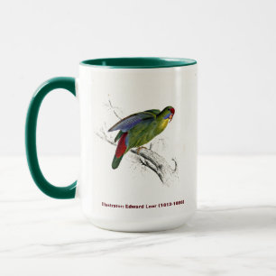 Edward Lear Bird Collection Red Fronparakeet Tasse