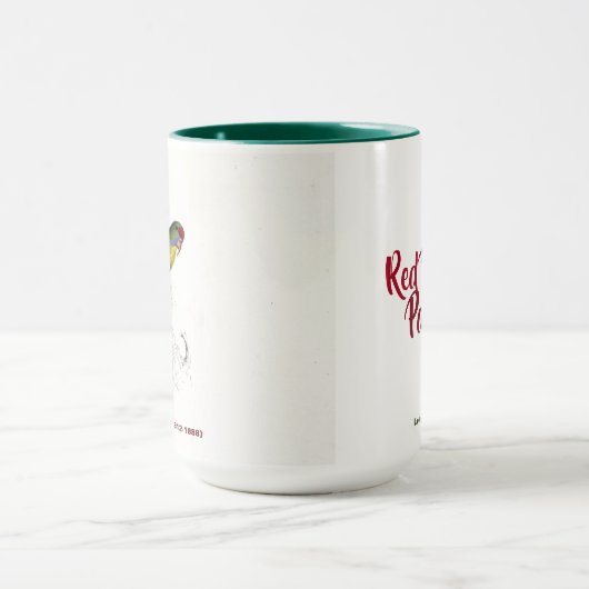 Edward Lear Bird Collection Red Fronparakeet Tasse (Zentrum)