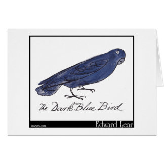 Edward Lear dunkelblauer Vogel