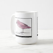 Edward Lear lila Vogel Kaffeetasse (Vorderseite Links)