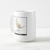 Edward Lear pickeliger Vogel Kaffeetasse (Vorderseite Links)