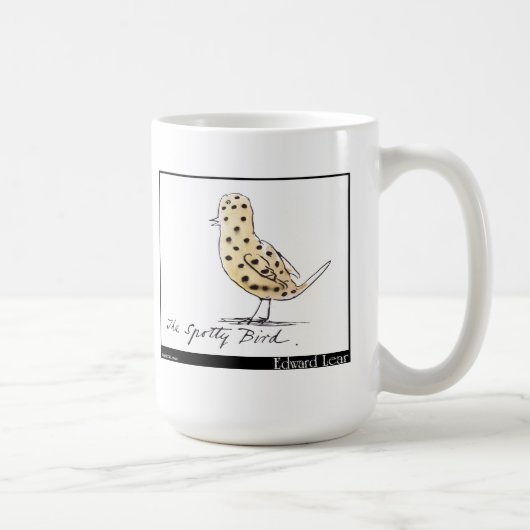 Edward Lear pickeliger Vogel Kaffeetasse (Rechts)
