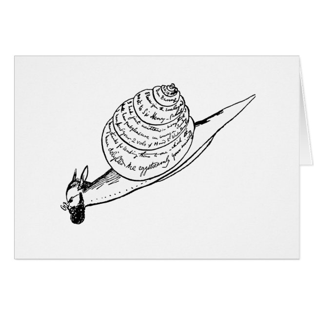 Edward Lear snail mail (Vorderseite (Horizontal))