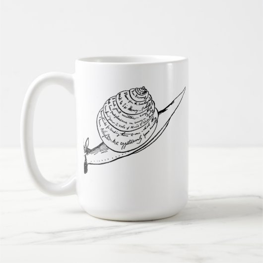 Edward Lear snail mail Kaffeetasse (Links)