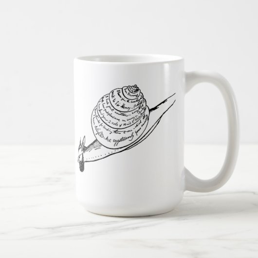 Edward Lear snail mail Kaffeetasse (Rechts)