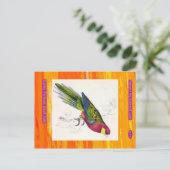 Edward Lear. Stanley Parakeet. Erwachsener männlic Postkarte (Stehend Vorderseite)