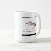 Edward Lear Stripy Vogel Kaffeetasse (VorderseiteRechts)