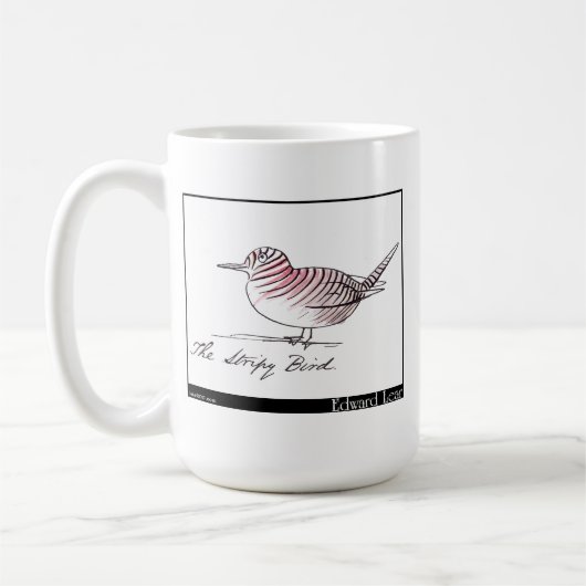 Edward Lear Stripy Vogel Kaffeetasse (Links)