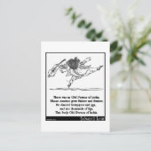 Edward Lears alte Person von Ischia Limerick Postkarte (Stehend Vorderseite)