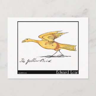 Edward Lears Gelber Vogel Postkarte