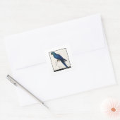 Edward Lears Hyacinth Macaw Quadratischer Aufkleber (Umschlag)