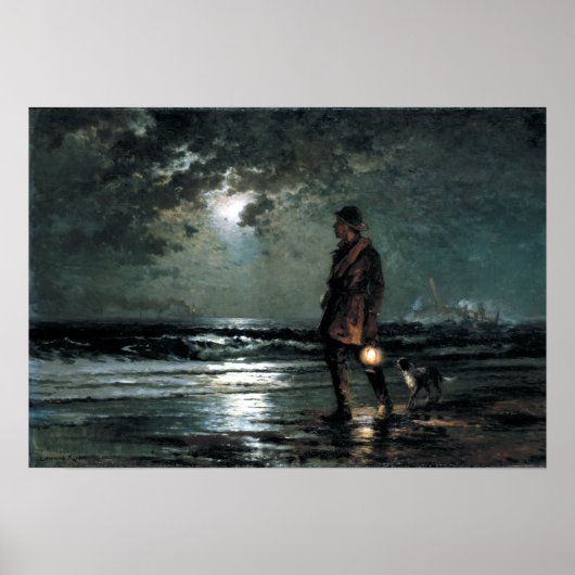 Edward Moran Life Rettend Patrol Poster (Vorne)