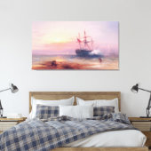 Edward Moran Salute bei Sunset Leinwanddruck (Insitu (Schlafzimmer))